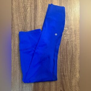 Lululemon Fast and Free High-Rise Tight 25" with Pockets. Cerulean Blue. Size 8.